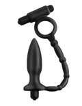 Anal Fantasy Collection Ass Kicker With Cockring - Black Luxe Ember Essentials