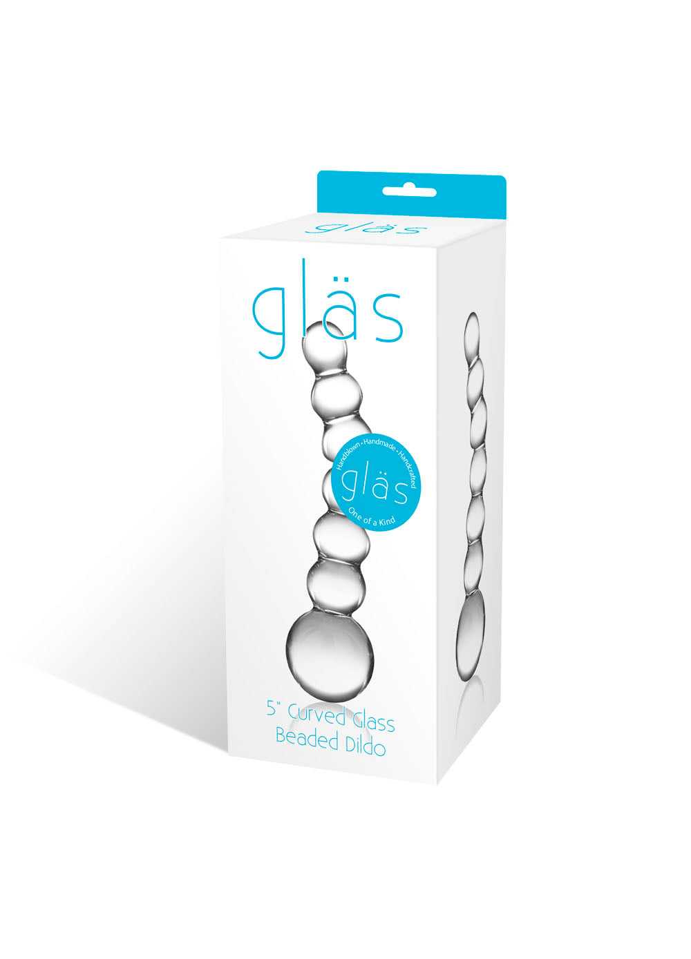 5" Curved Flass Beaded Dildo Luxe Ember Essentials