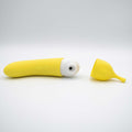 Banana Cream Air Pulse and G-Spot Vibrator - Yellow Luxe Ember Essentials