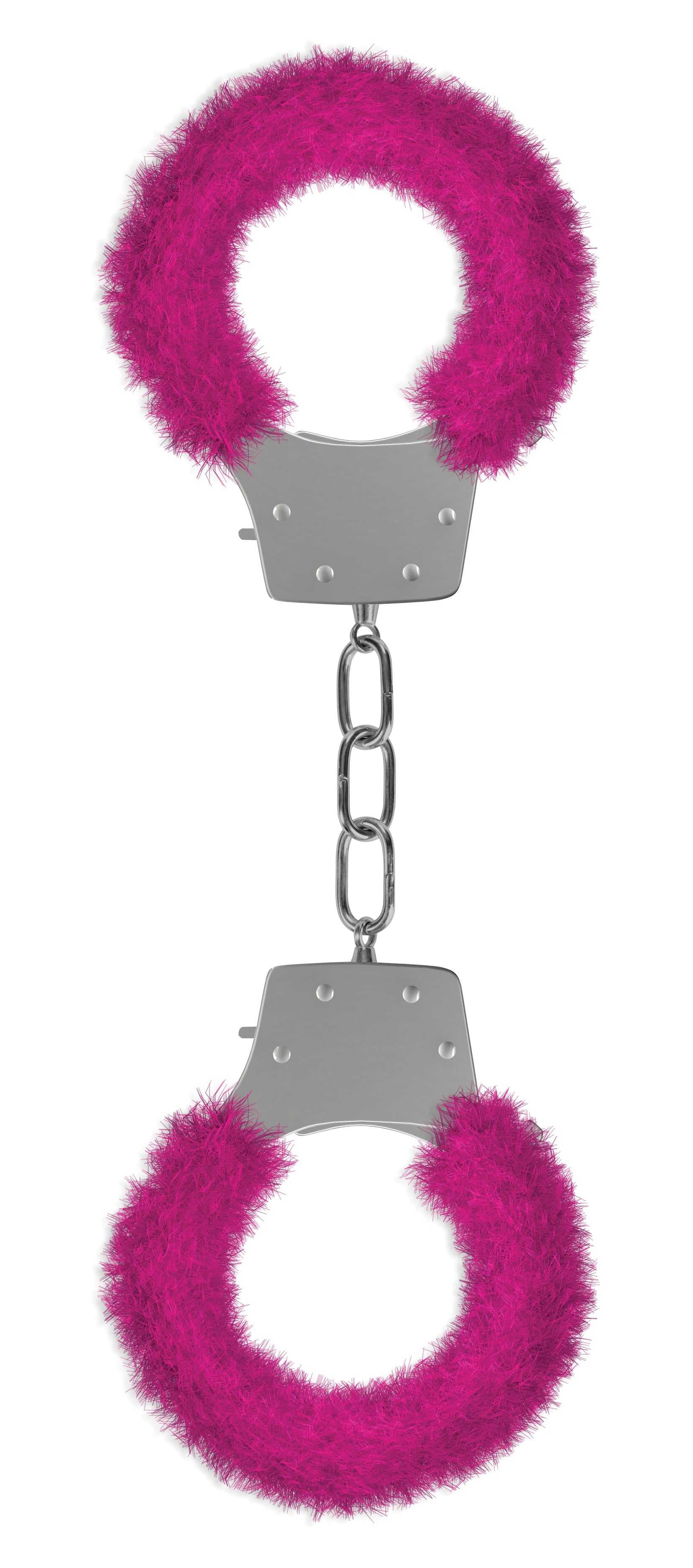 Pleasure Furry Handcuffs - Pink Luxe Ember Essentials