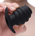 Hive Ass Tunnel Silicone Ribbed Hollow Anal Plug - Medium Luxe Ember Essentials