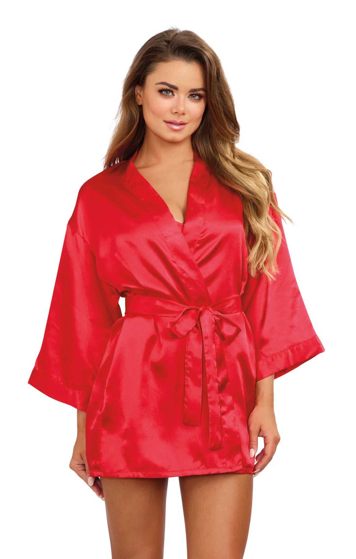 Robe, Chemise, Padded Hanger - Large - Red Luxe Ember Essentials