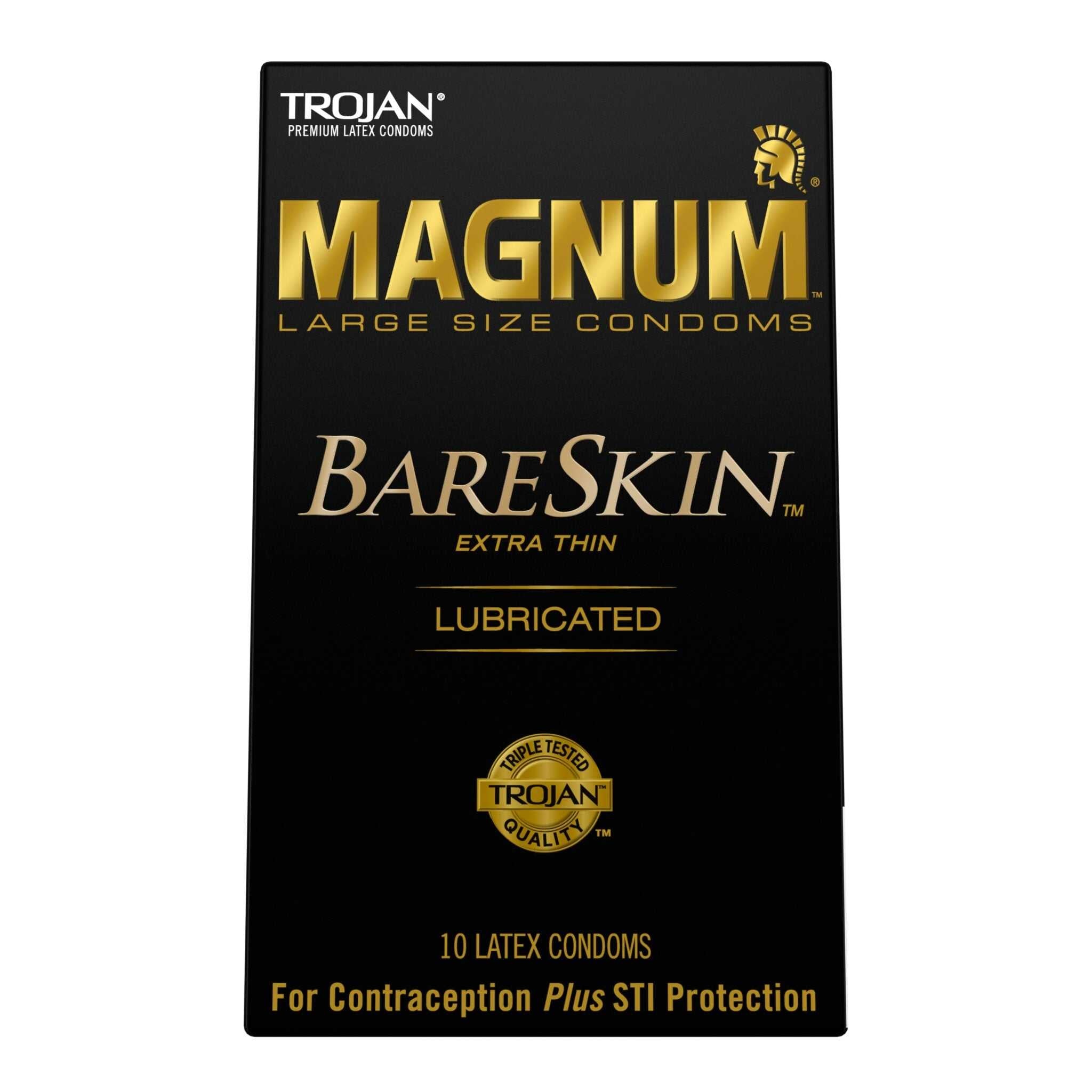 Trojan Magnum Bareskin - 10 Pack Luxe Ember Essentials