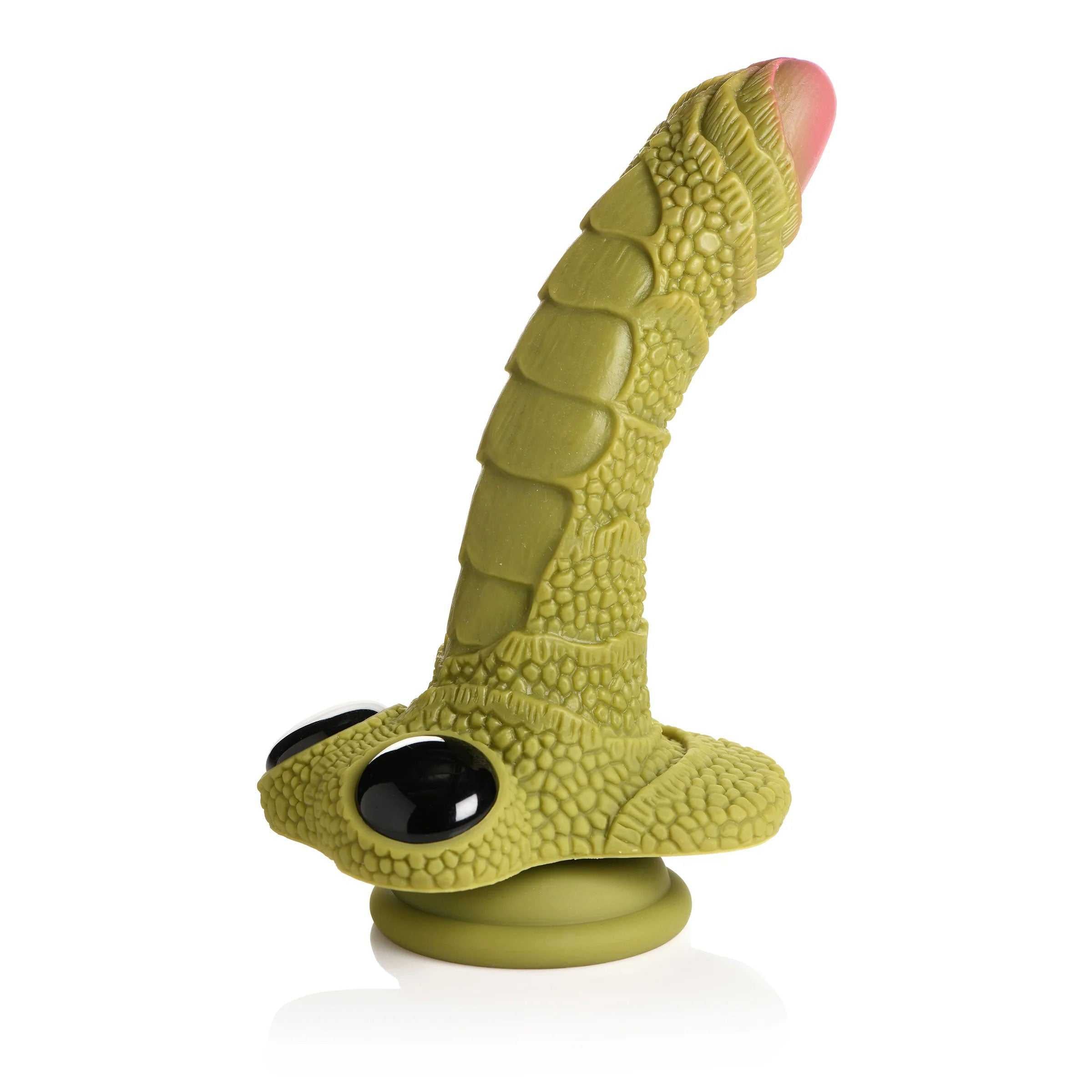 Swamp Monster Green Scaly Silicone Dildo Luxe Ember Essentials