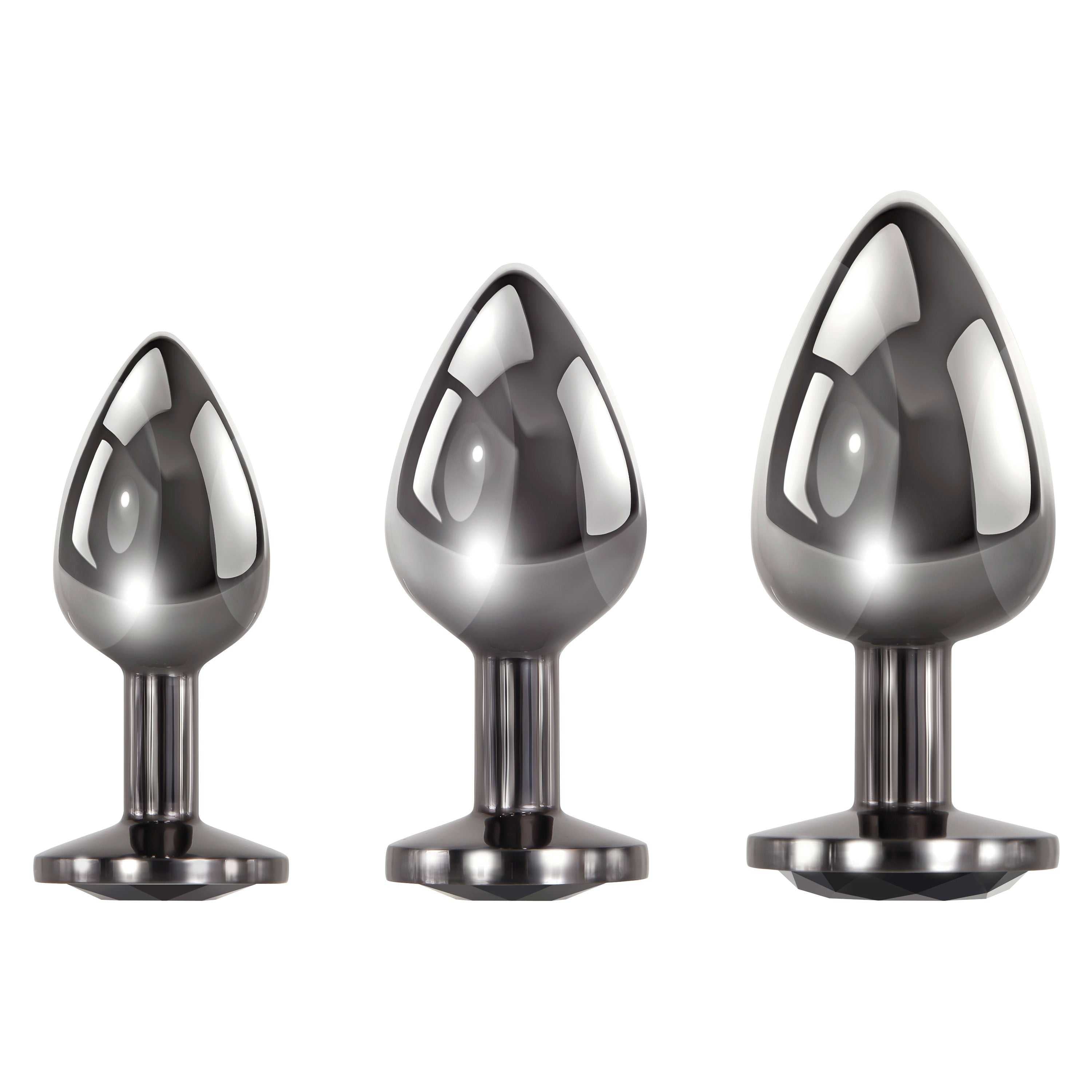 Black Gem Anal Plug Set Luxe Ember Essentials