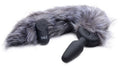Grey Fox Tail Vibrating Anal Plug Luxe Ember Essentials