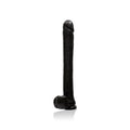 16" Exxxtreme Dong W/suction - Black Luxe Ember Essentials