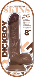 Dickboy - Skins - Dildo With Balls - 8 Inch - Caramel Dick Lover Luxe Ember Essentials