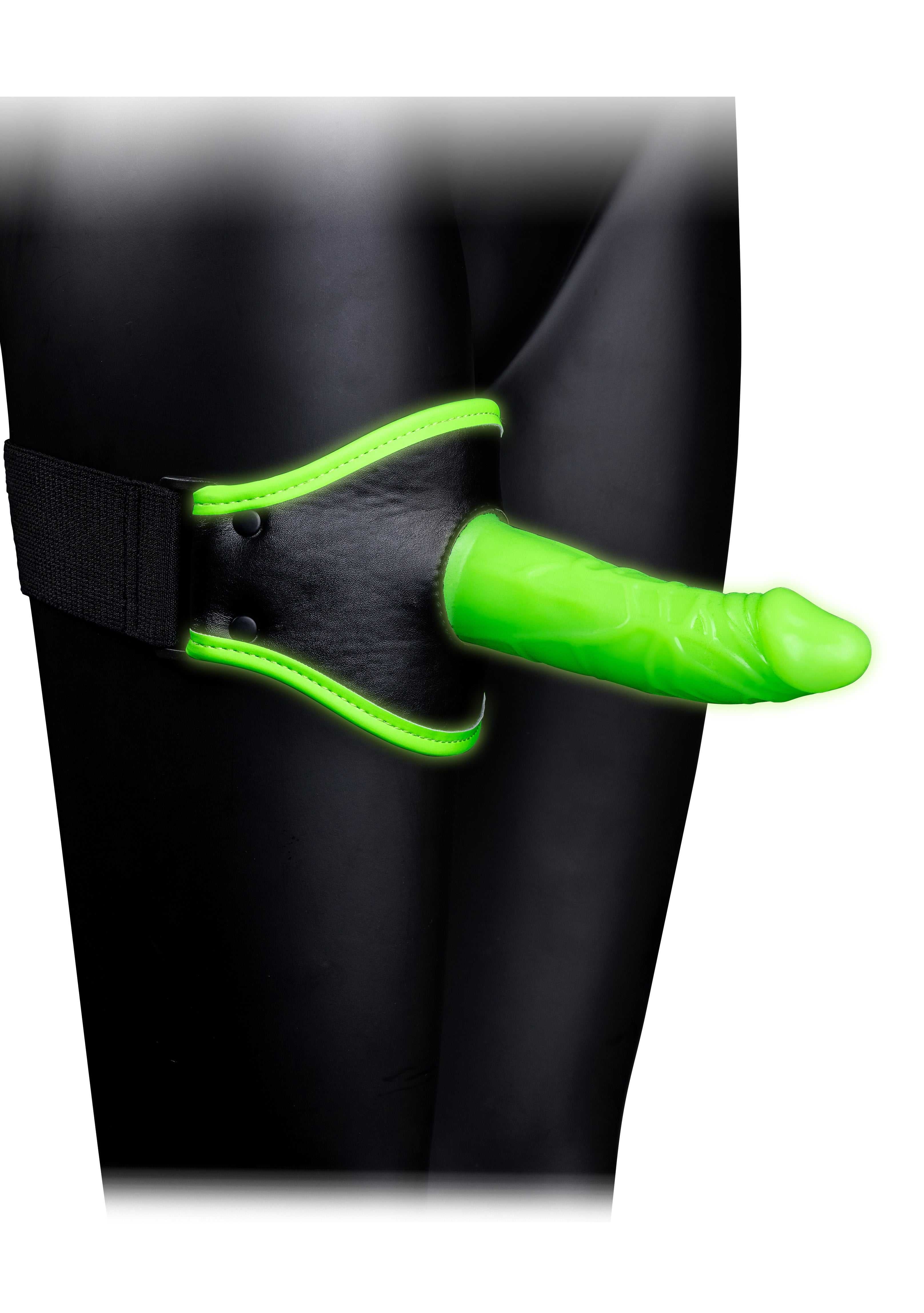 Thigh Strap-on With Silicone Dildo 5.7 Inch - Glow in the Dark Luxe Ember Essentials