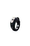 Zolo Fit Rite Vibrate Cock Ring with Snaps - Black Luxe Ember Essentials