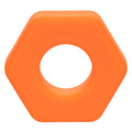 Alpha Liquid Silicone Prolong Sexagon Ring - Orange Luxe Ember Essentials