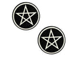 "Wicca Black Glitter Nipple Cover Pasties NN-WHI-WIC"
