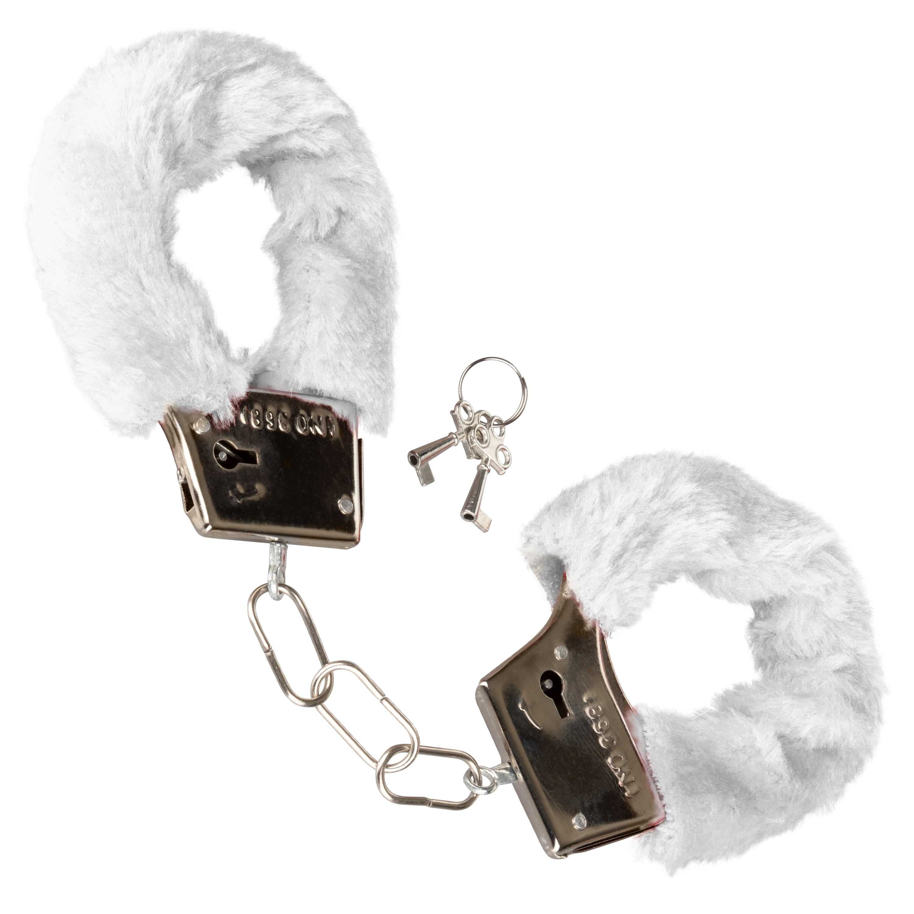 Playful Furry Cuffs - White Luxe Ember Essentials