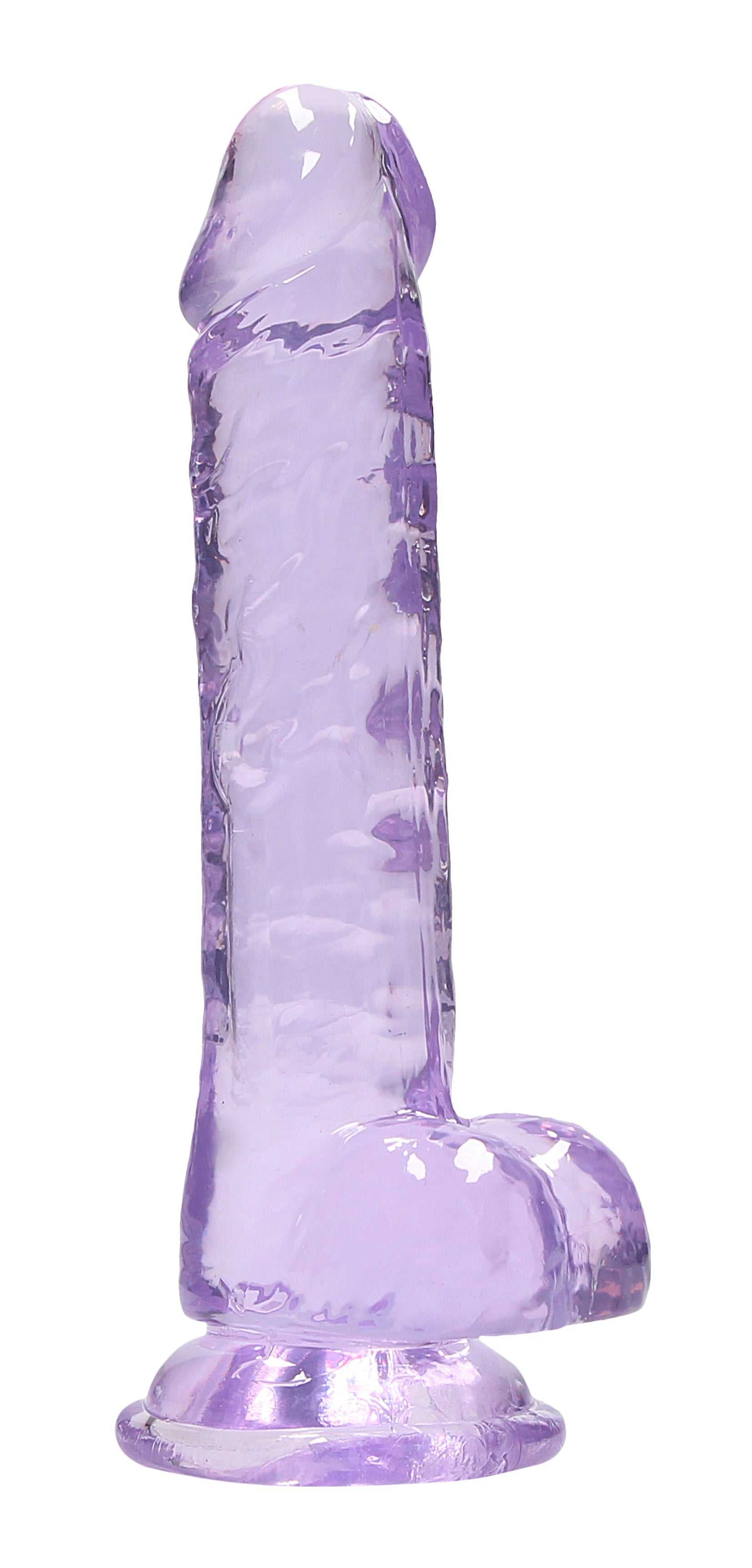 7 Inch Realistic Dildo With Balls - Purple Luxe Ember Essentials