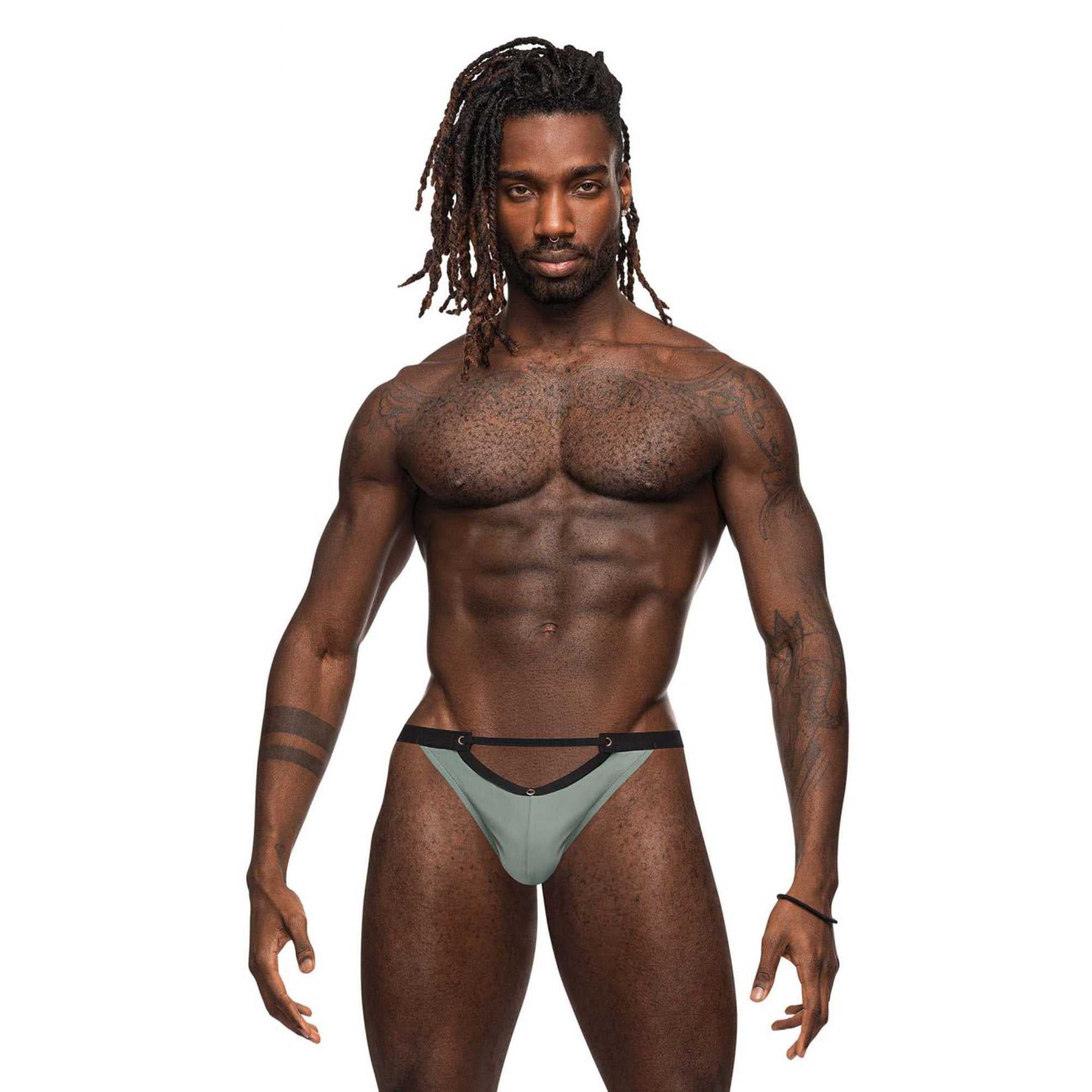 Magnificence Micro v-Thong - Small - Jade Luxe Ember Essentials