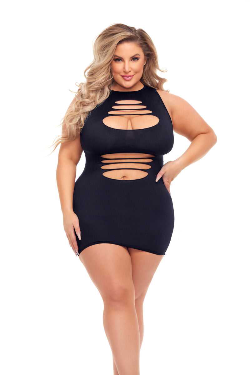Can't Commit Dress - Queen Size - Black Luxe Ember Essentials