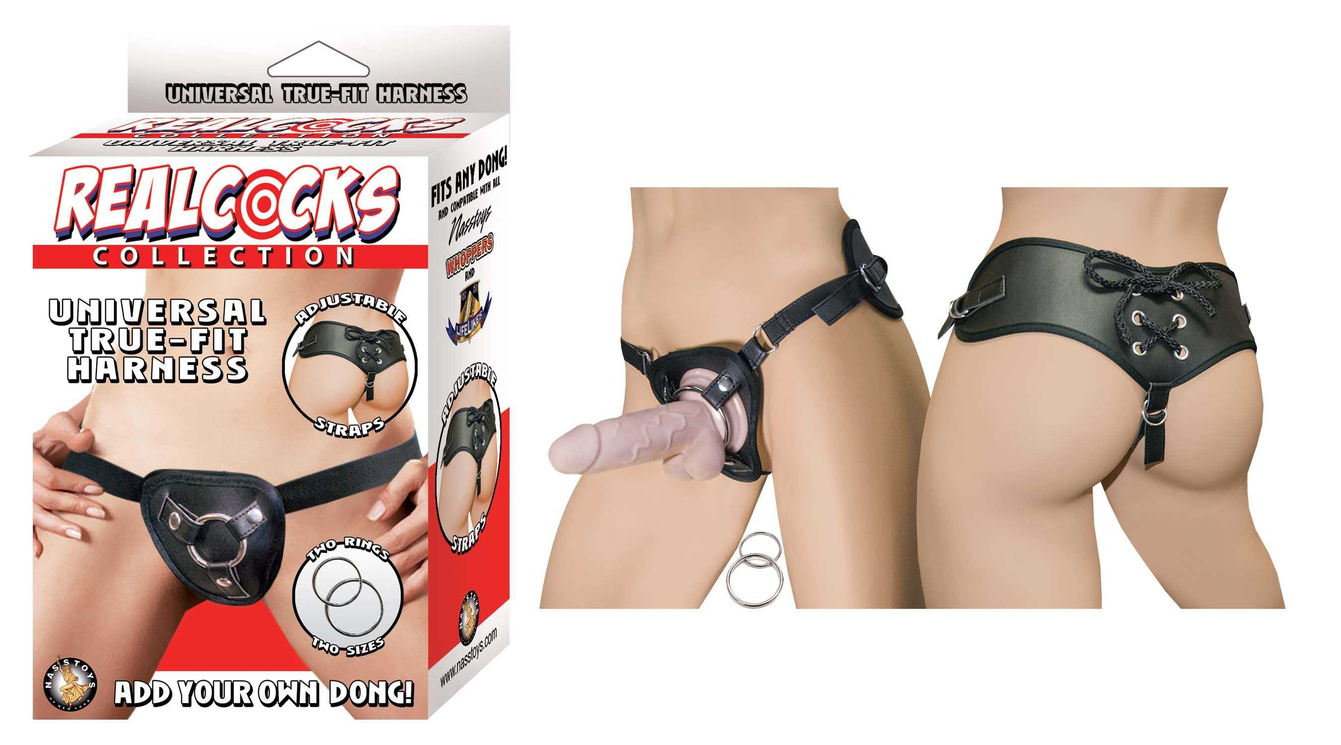 Realcocks Universal True- Fit Harness - Black Luxe Ember Essentials