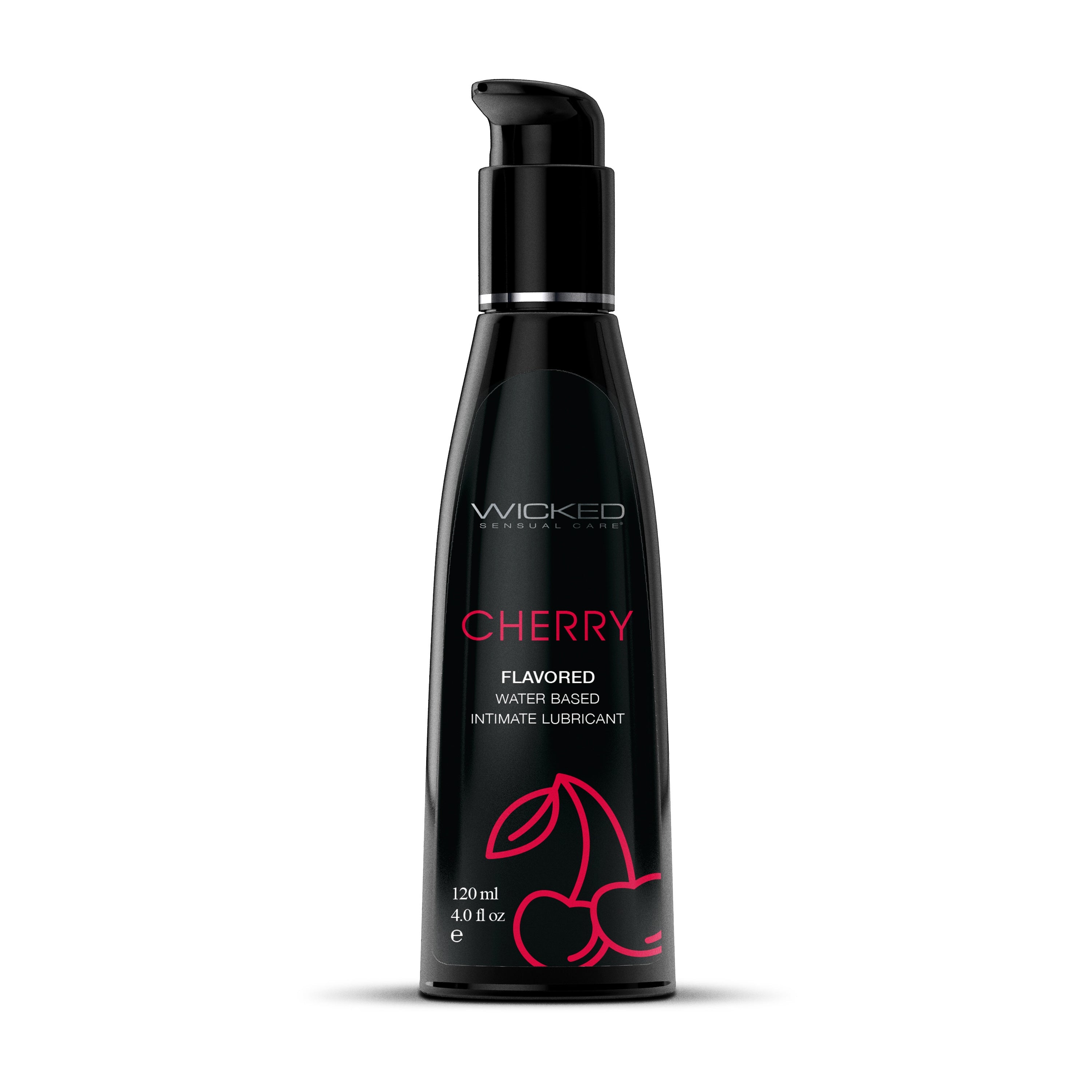 Aqua Cherry Flavored Water Based Intimate Lubricant - 4 Fl. Oz. Luxe Ember Essentials