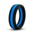 "Performance - Silicone Go Pro Cock Ring - Black/blue/black BL-91102"