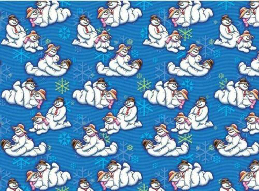 Gift Wrap Snowman Luxe Ember Essentials