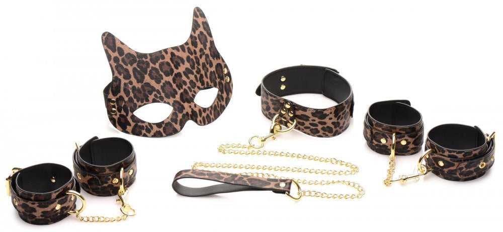 Wild Sex 7 Piece Bondage Set - Brown Luxe Ember Essentials