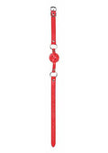 Ball Gag With Leather Straps - Red Luxe Ember Essentials
