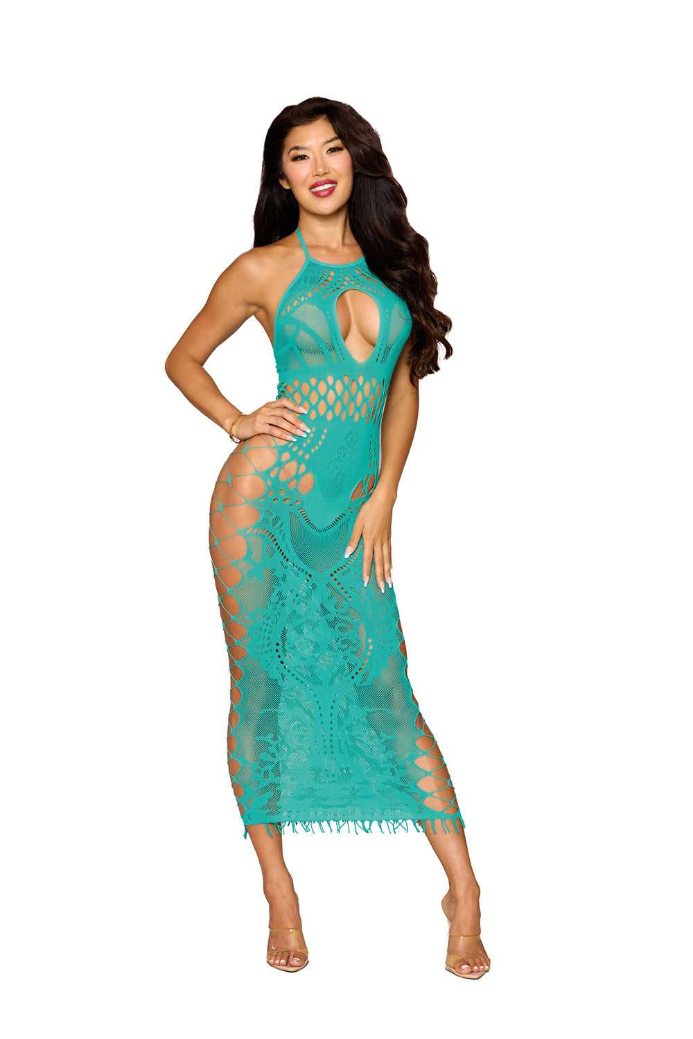 Bodystocking Gown Dmnd - One Size - Agate Luxe Ember Essentials