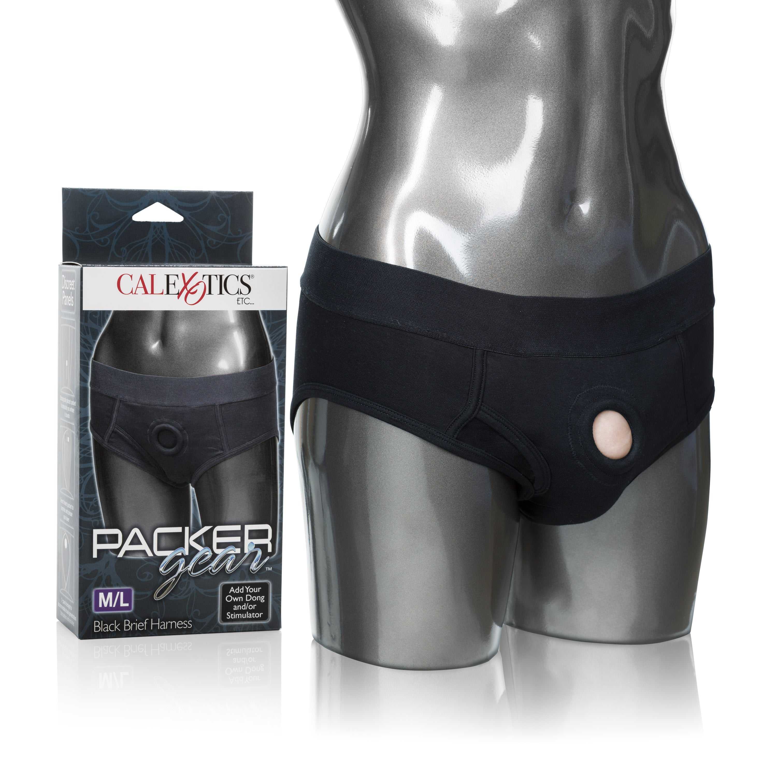 Packer Gear Brief Harness - Medium/large - Black Luxe Ember Essentials
