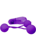 Real Skin Vibrating Ben Wa Balls - Purple Luxe Ember Essentials