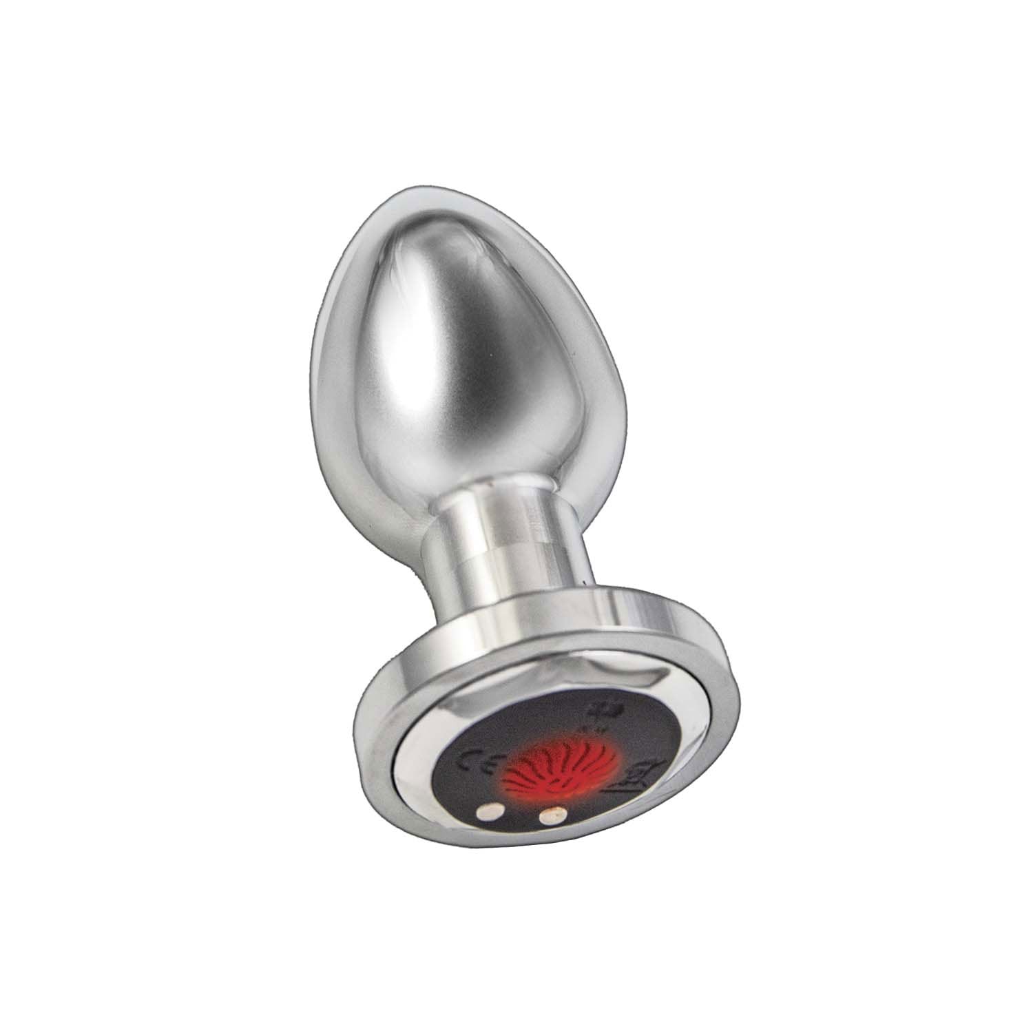 Ass-Sation Remote Vibrating Metal Plug - Silver Luxe Ember Essentials