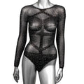 Radiance Long Sleeve Body Suit - Queen - Black Luxe Ember Essentials