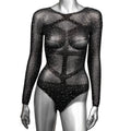 "Radiance Long Sleeve Body Suit - Queen - Black SE3002163"