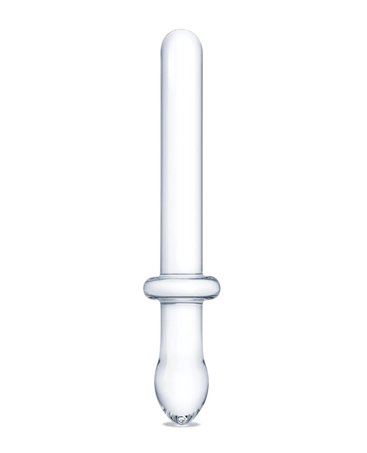 9.25 Inch Classic Smooth Dual-Ended Dildo - Clear Luxe Ember Essentials