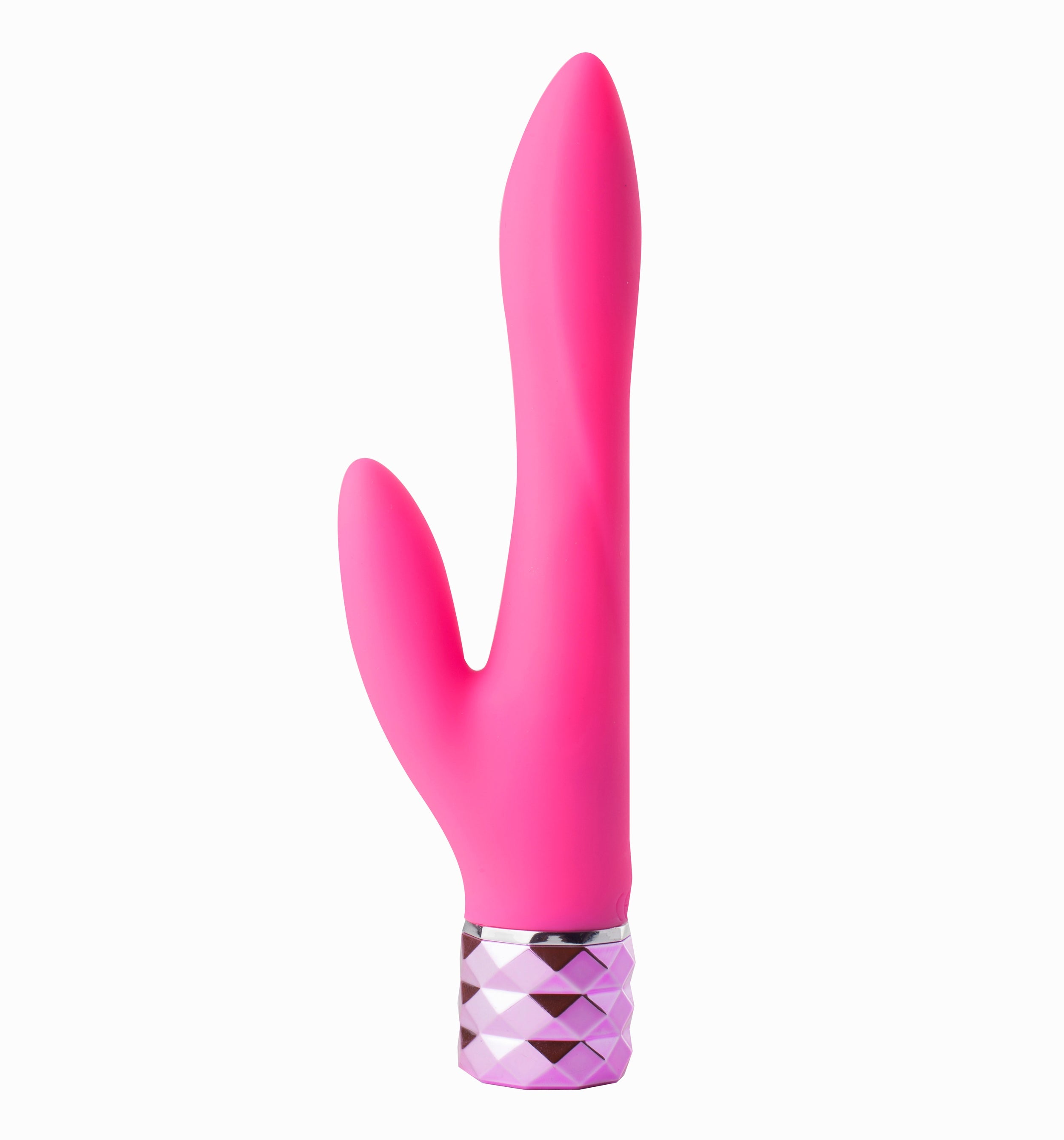 Victoria Crystal Gem Dual Vibrator - Pink Luxe Ember Essentials