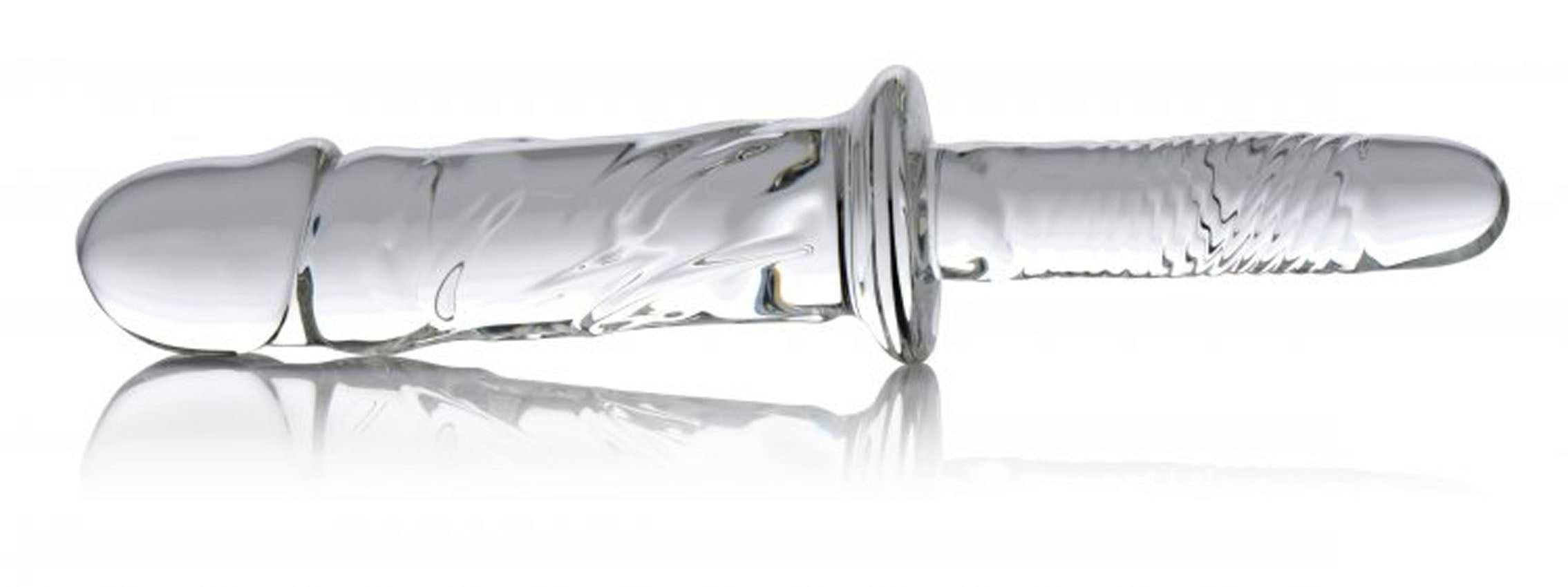 Brutus Glass Dildo Thruster - Clear Luxe Ember Essentials