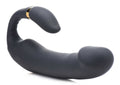 10x Pleasure Pose Come Hither Silicone Vibe With Poseable Clit Stim Luxe Ember Essentials