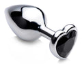 Black Heart Gem Anal Plug - Medium Luxe Ember Essentials