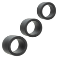 "Alpha Liquid Silicone 3 Ring Stamina Set Black SE1492652"