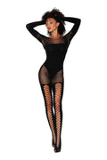 Bodystocking - One Size - Black Luxe Ember Essentials