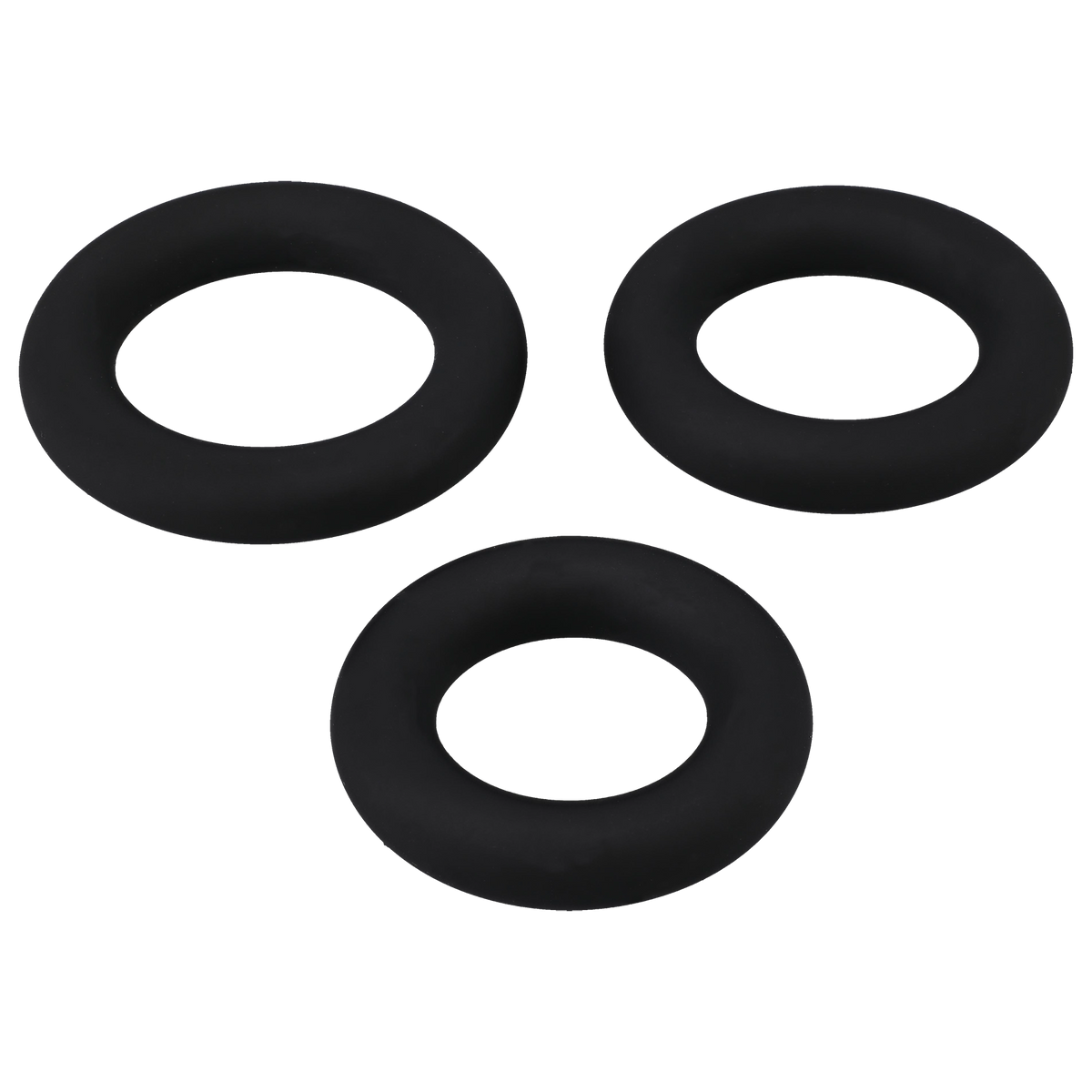 "Titanmen - Cushioned C-Ring - 3 Piece Silicone Set Black DJ3503-10-CD"
