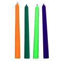 Glow Wax Uv Blacklight Reactive Drip Candles Set of 4 Luxe Ember Essentials