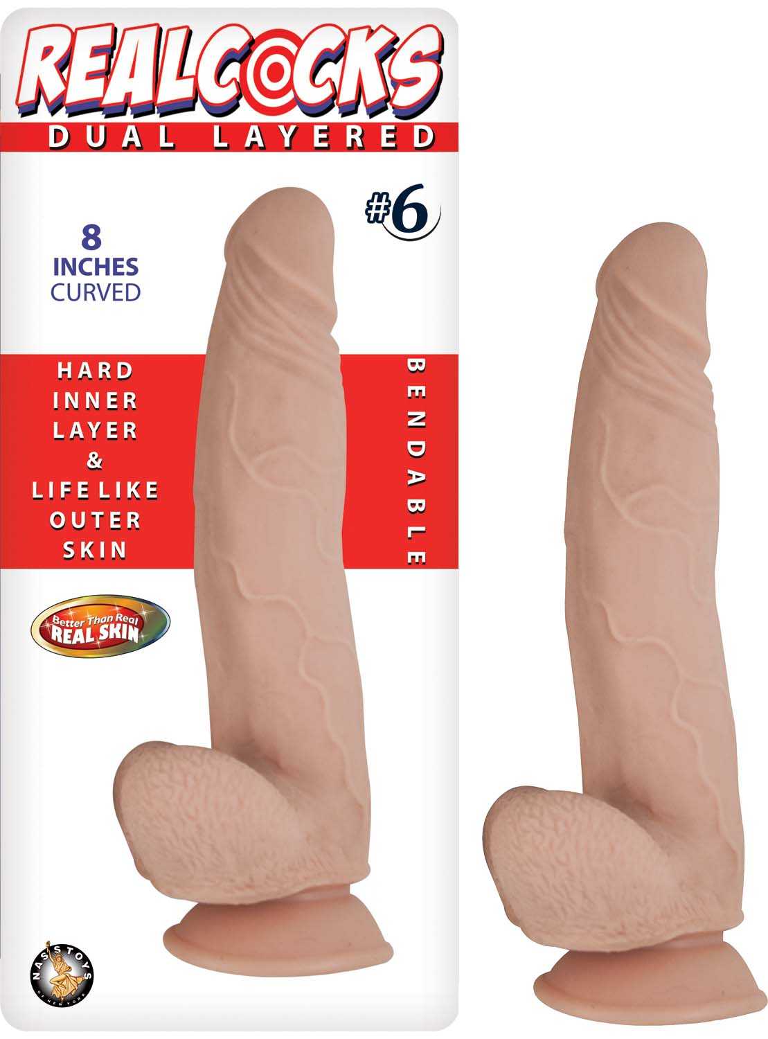 Realcocks Dual Layered #6 - Flesh Luxe Ember Essentials