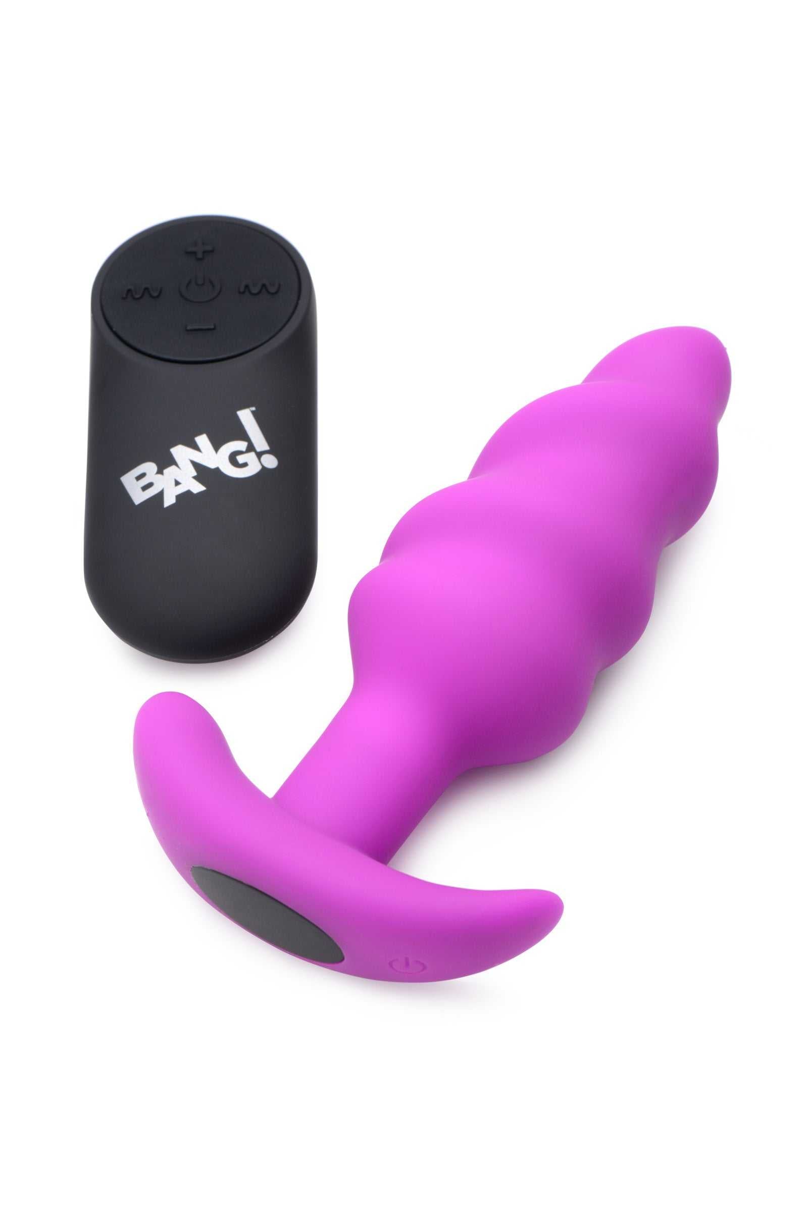 21x Silicone Swirl Plug With Remote - Purple Luxe Ember Essentials