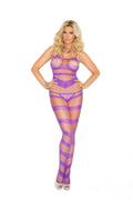 Strappy Body Stocking - Queen Size - Purple Luxe Ember Essentials