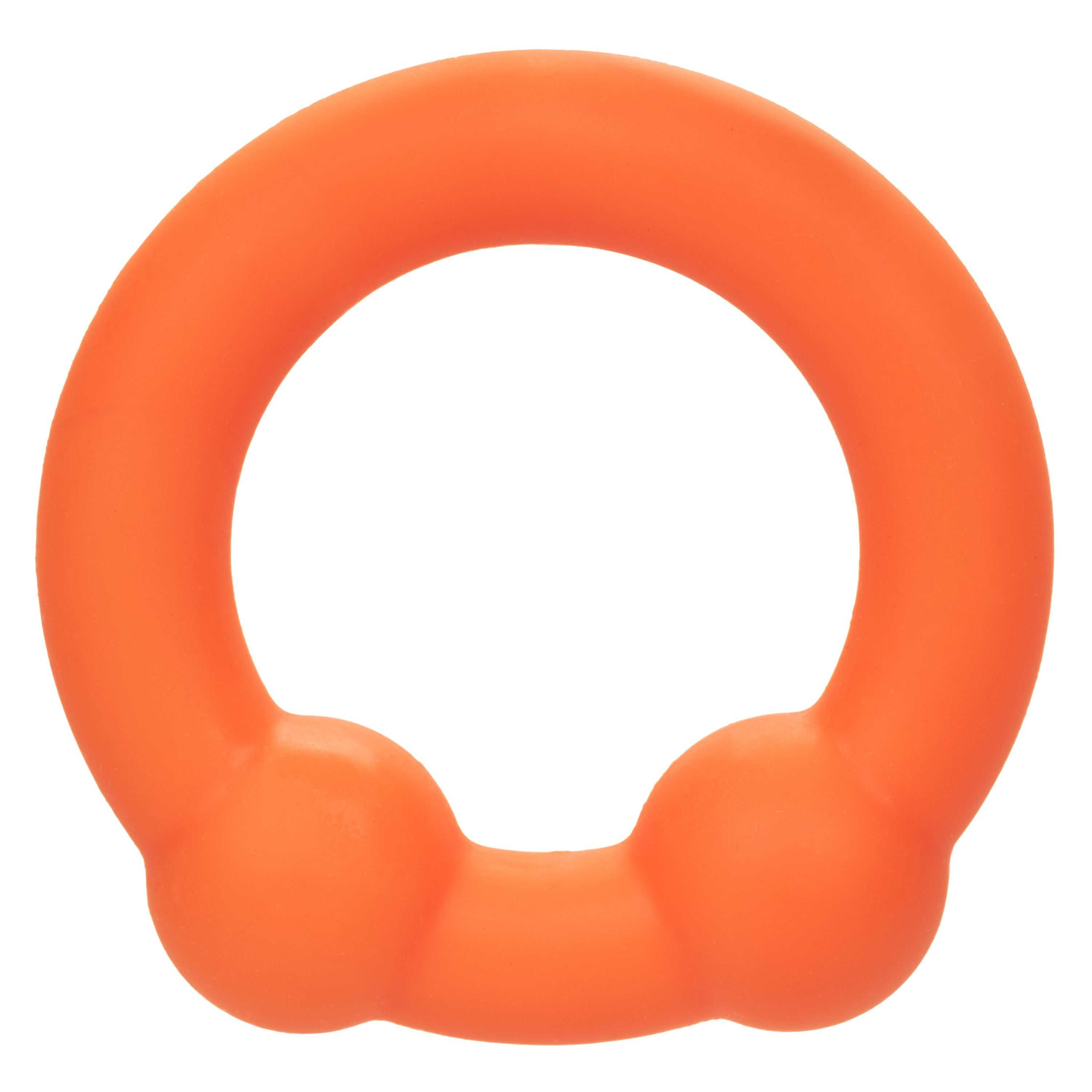 Alpha Liquid Silicone Dual Ball Ring - Orange Orange Luxe Ember Essentials