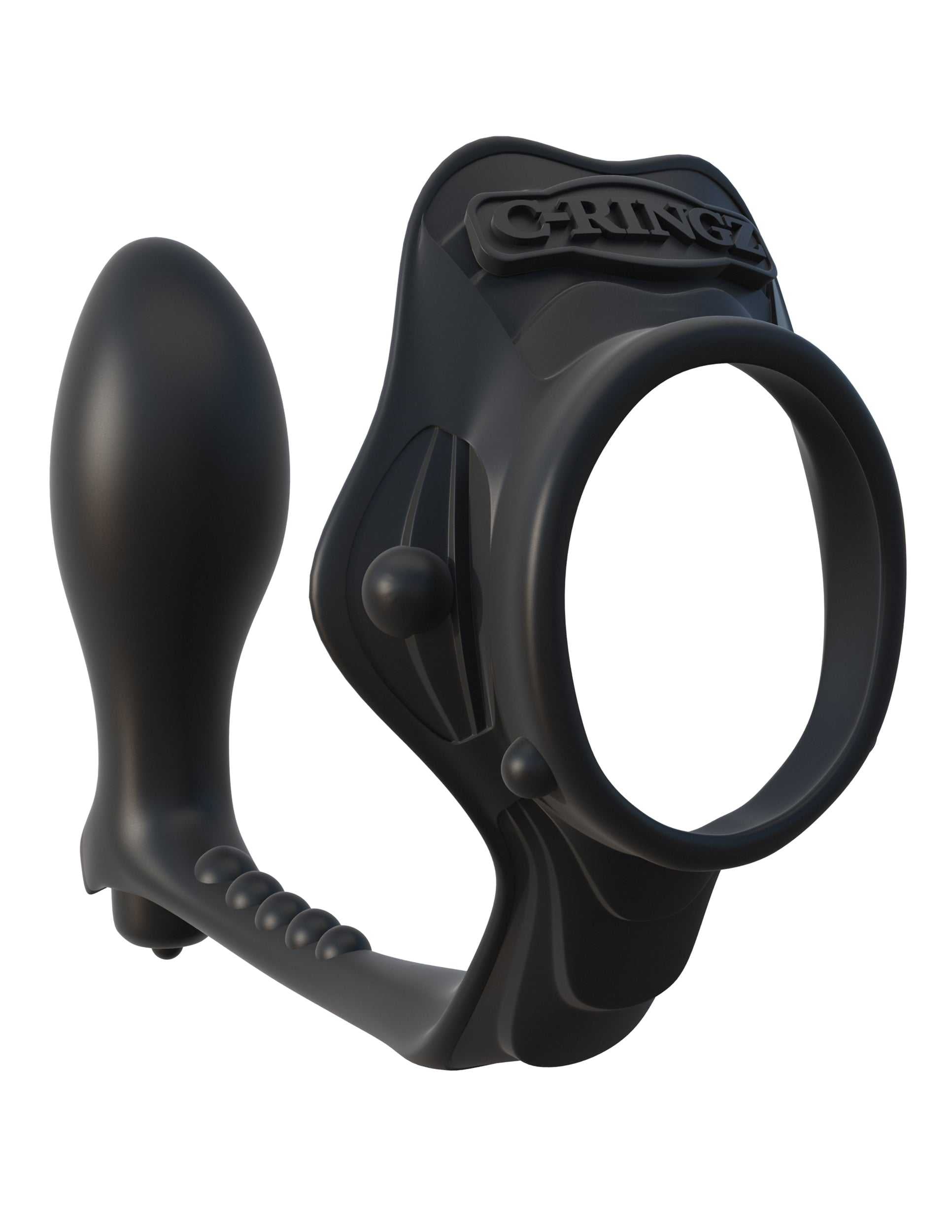 Fantasy C-Ringz Rock Hard Ass Gasm - Black Luxe Ember Essentials