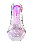 Pdx Elite Viewtube XXL See-Thru Ez-Grip Led Stroker - Clear Luxe Ember Essentials