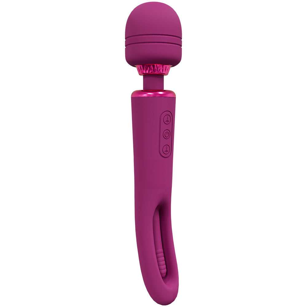 Kiku - Double Wand With G-Spot Flapping - Pink Luxe Ember Essentials