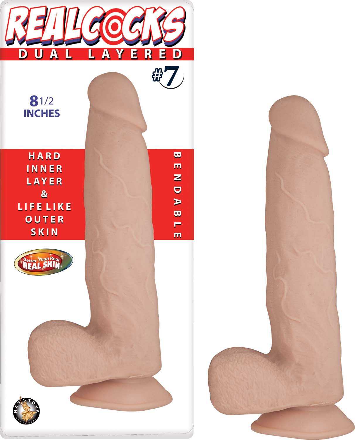 Realcocks Dual Layered #8 - Flesh Luxe Ember Essentials