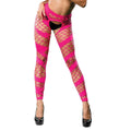 Wild Design Mesh Crotchless Leggings - One Size - Pink Luxe Ember Essentials